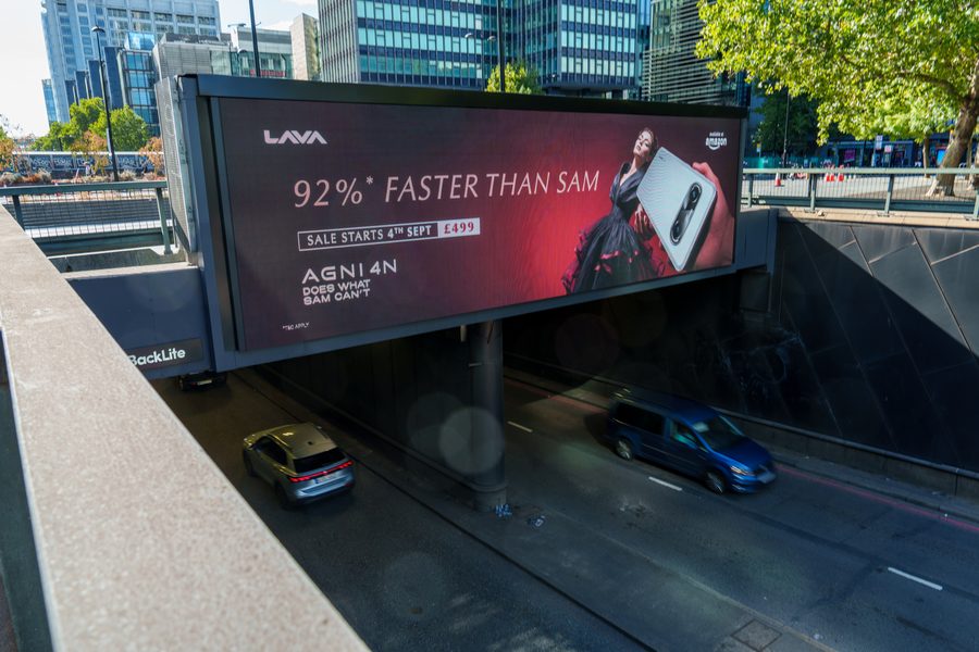 LAVA AGNI 4N: UK out of home launch